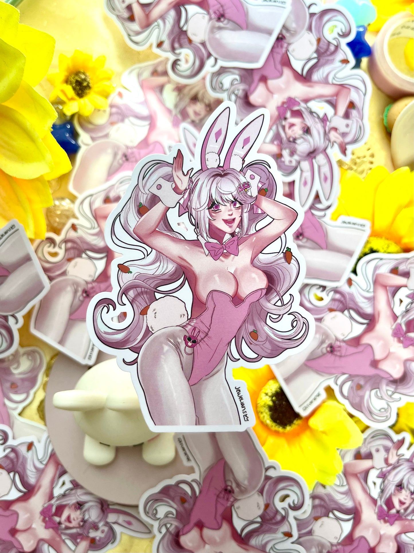 【STICKER】wonderland bunny alice