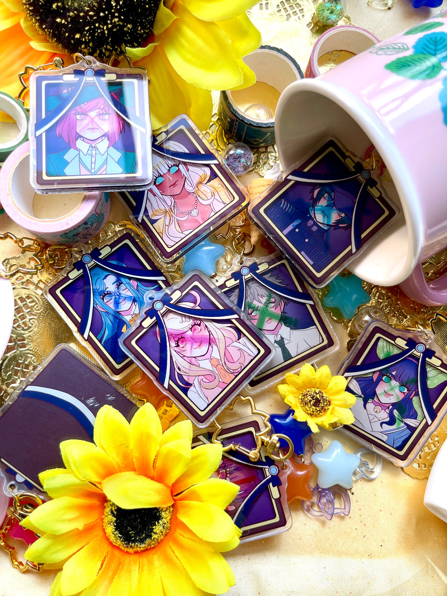 LAST CHANCE【 3D KEYCHAINS 】danganronpa death portraits – jewelians