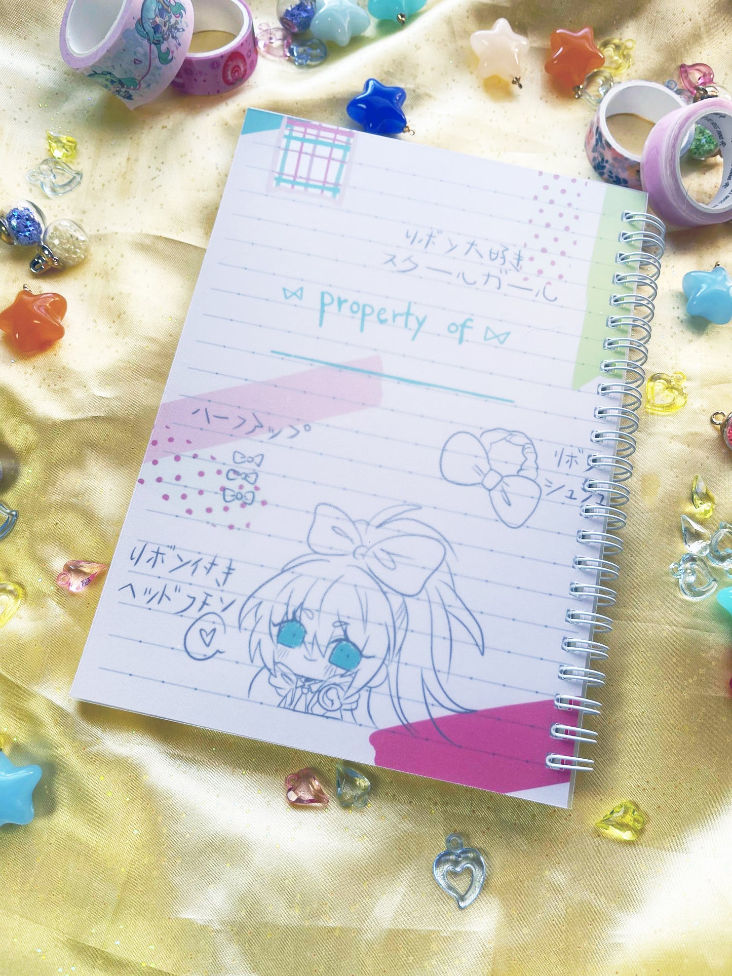 【REUSABLE STICKER BOOK】ribbon girl miku hatsune