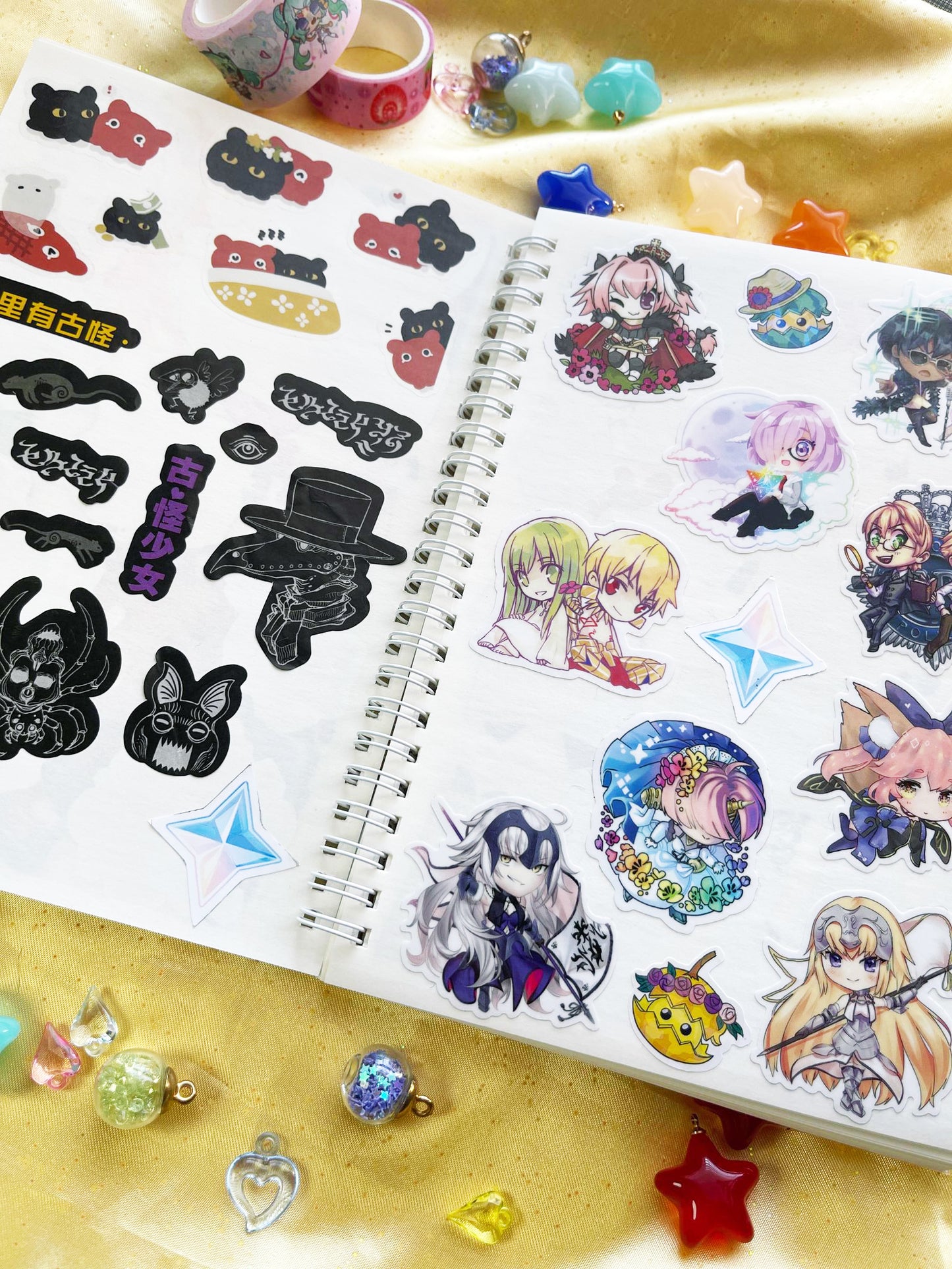 【REUSABLE STICKER BOOK】ribbon girl miku hatsune