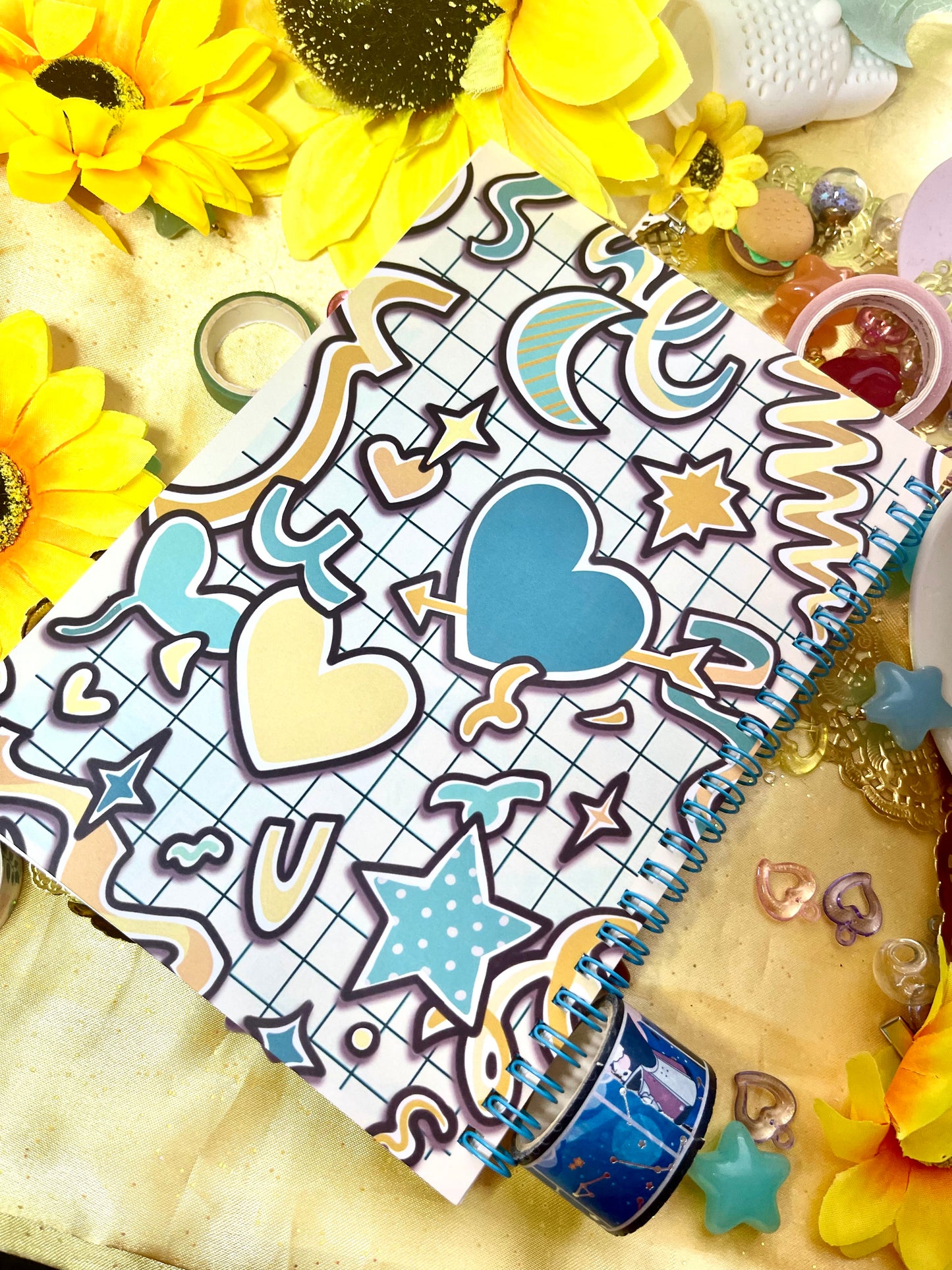 【REUSABLE STICKER BOOK】deco yellow