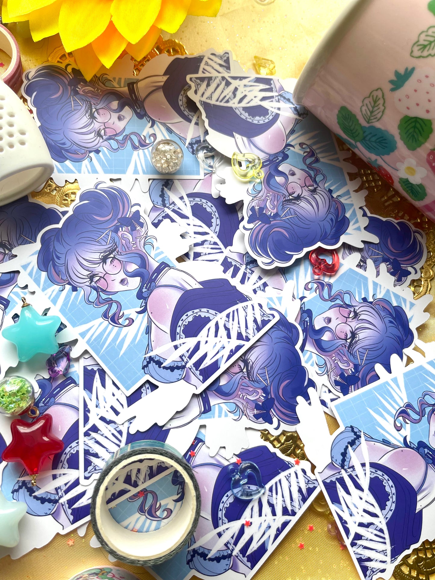 【STICKER】blue girl