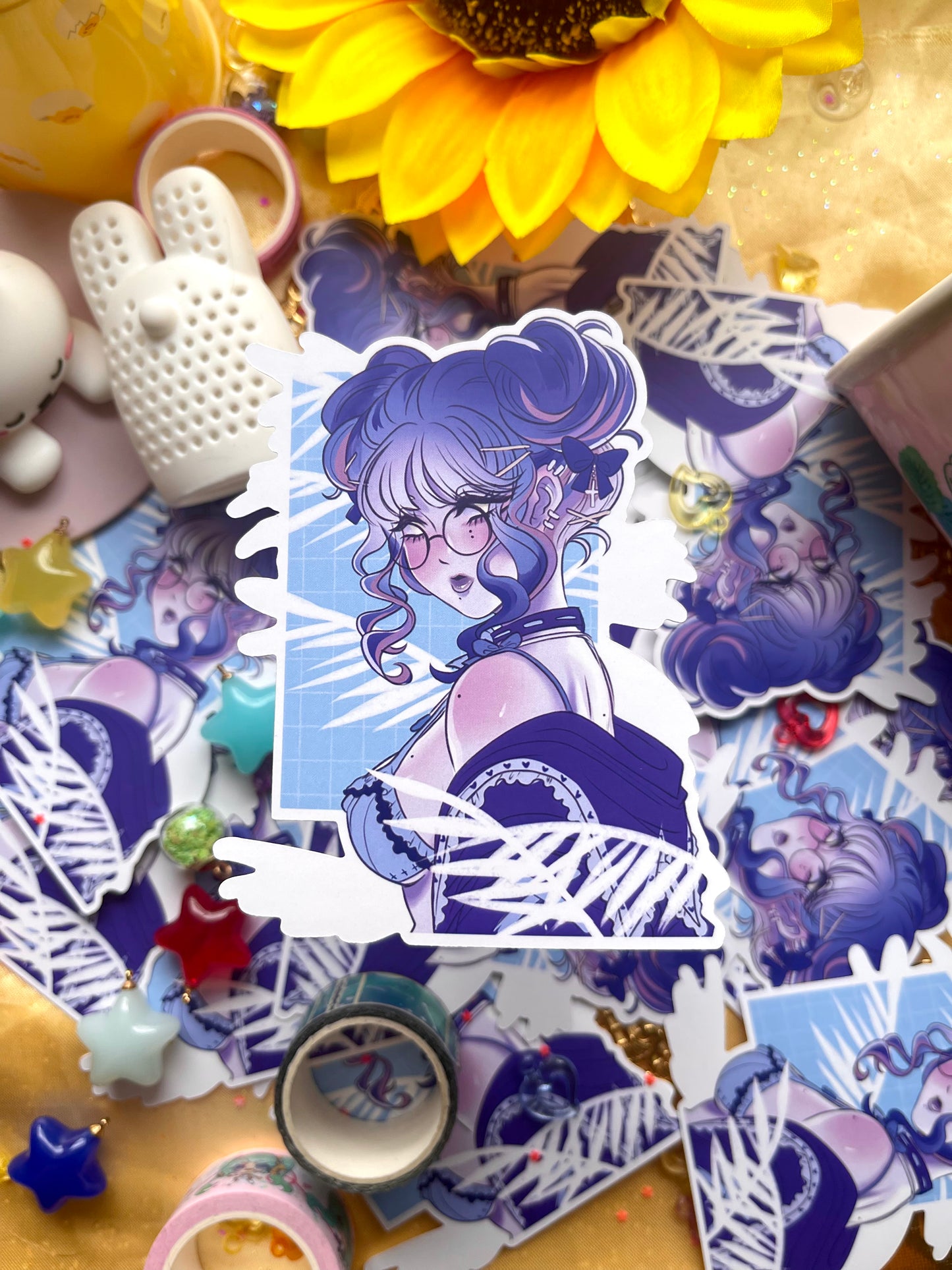 【STICKER】blue girl