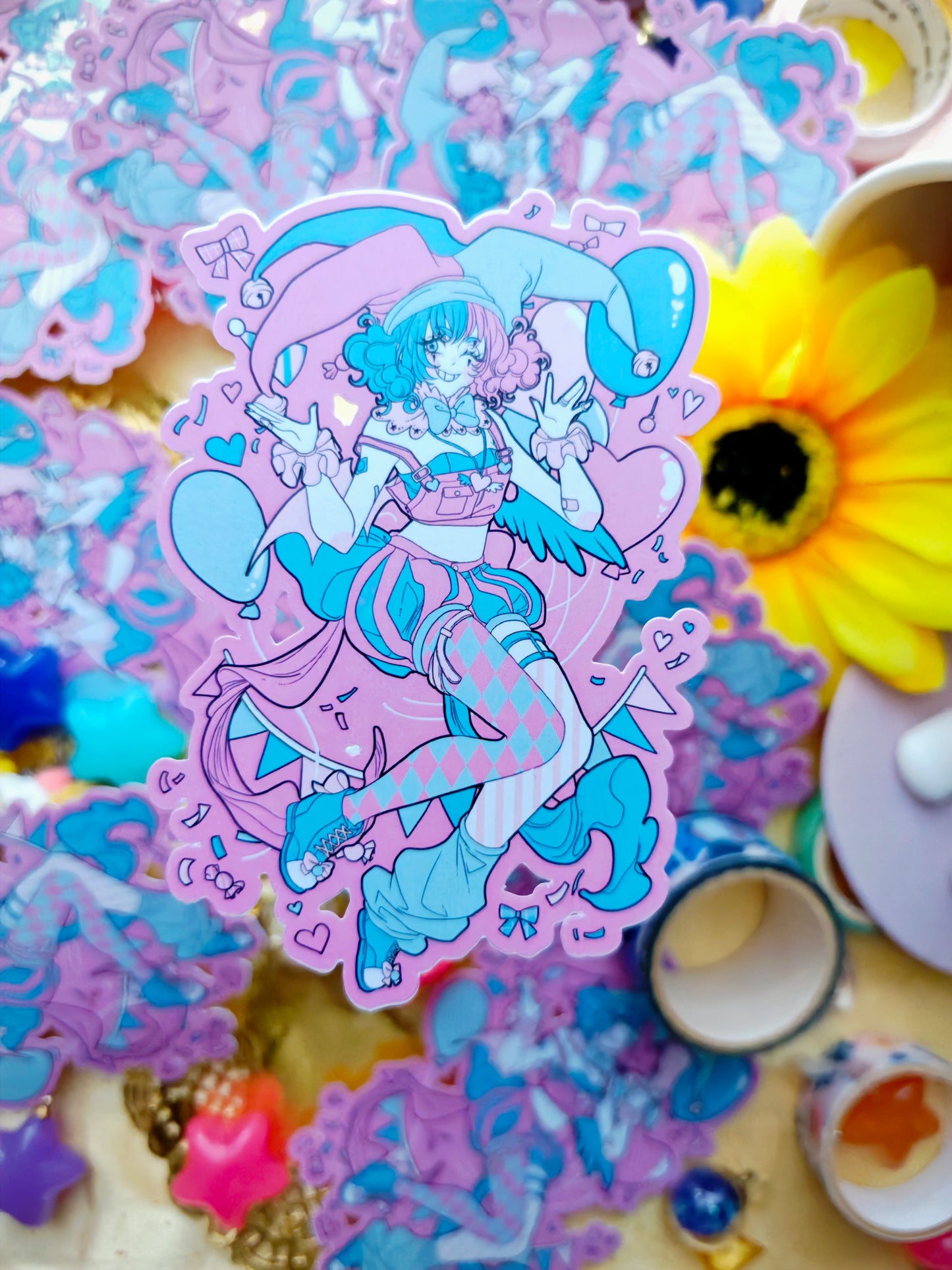 【STICKER】pastel jester
