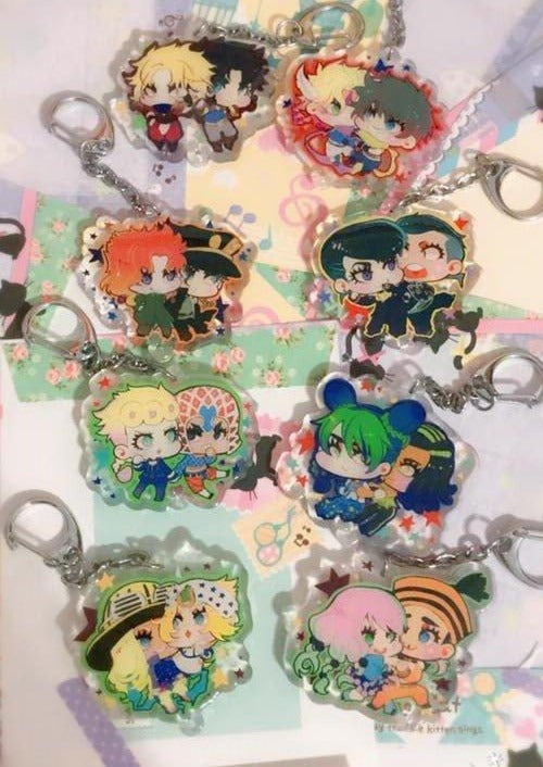 KEYCHAINS】jojos bizarre adventure – jewelians