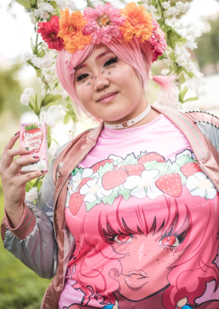 LAST CHANCE【APPAREL】strawberry girl shirt