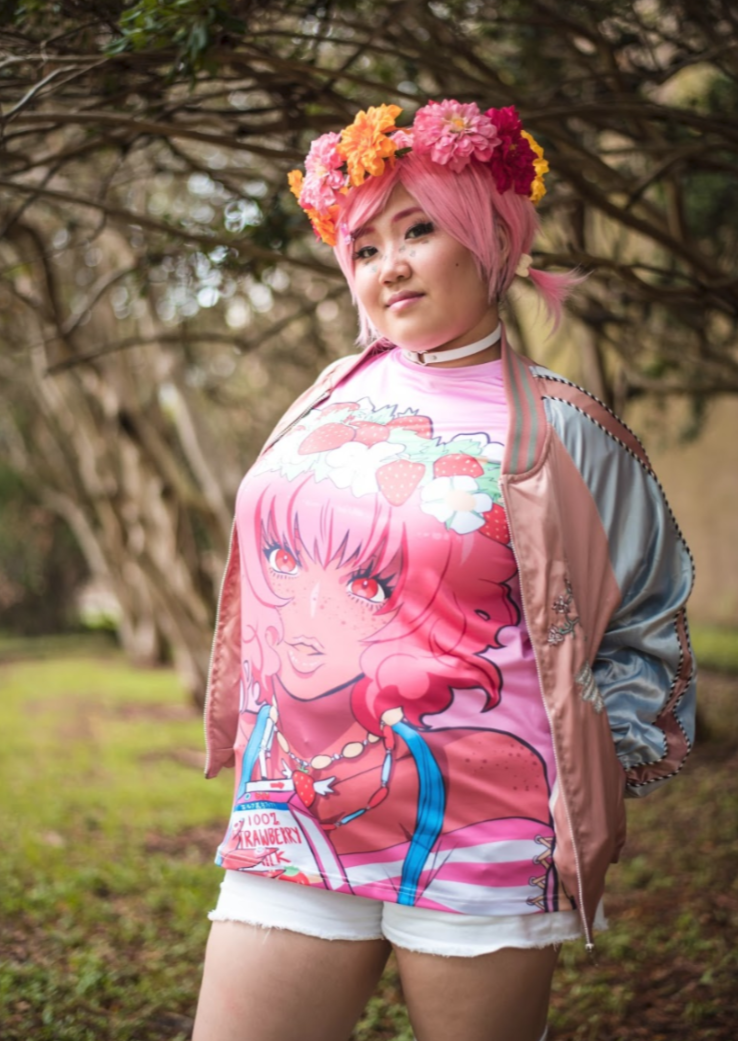 LAST CHANCE【APPAREL】strawberry girl shirt