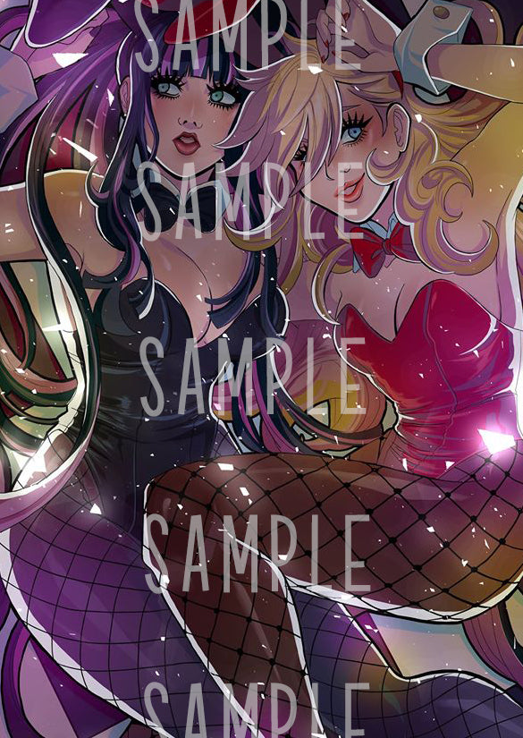【PRINTS】panty & stocking with garterbelt