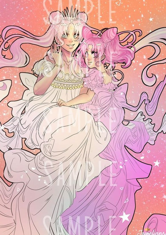 【PRINTS】sailor moon & sailor chibi moon