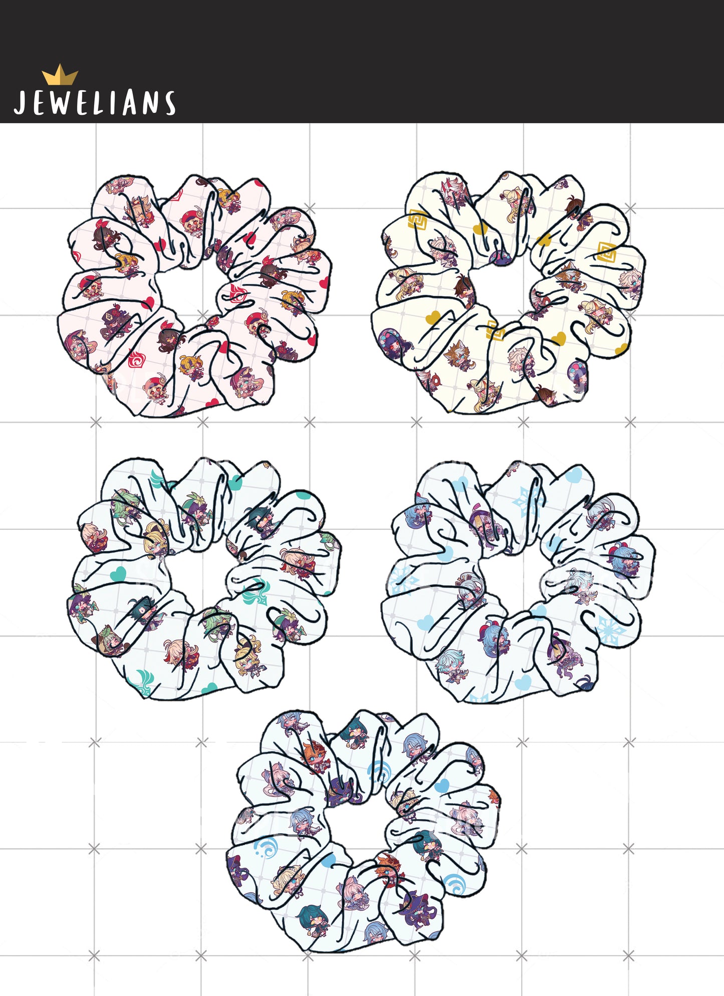 【SCRUNCHIES】genshin impact