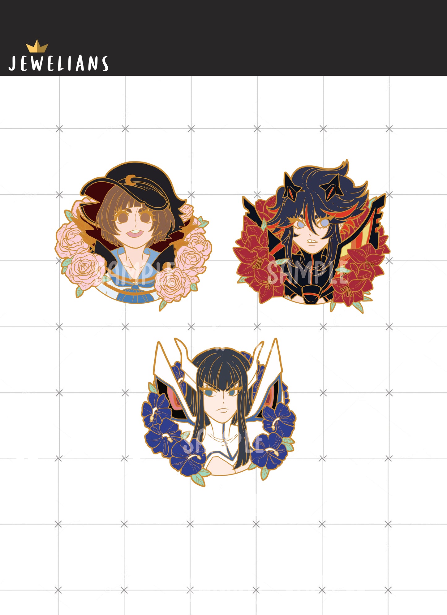 【ENAMEL PINS】kill la kill