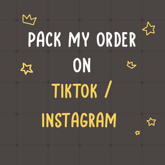 【ADD-ON】tiktok/instagram order packing video
