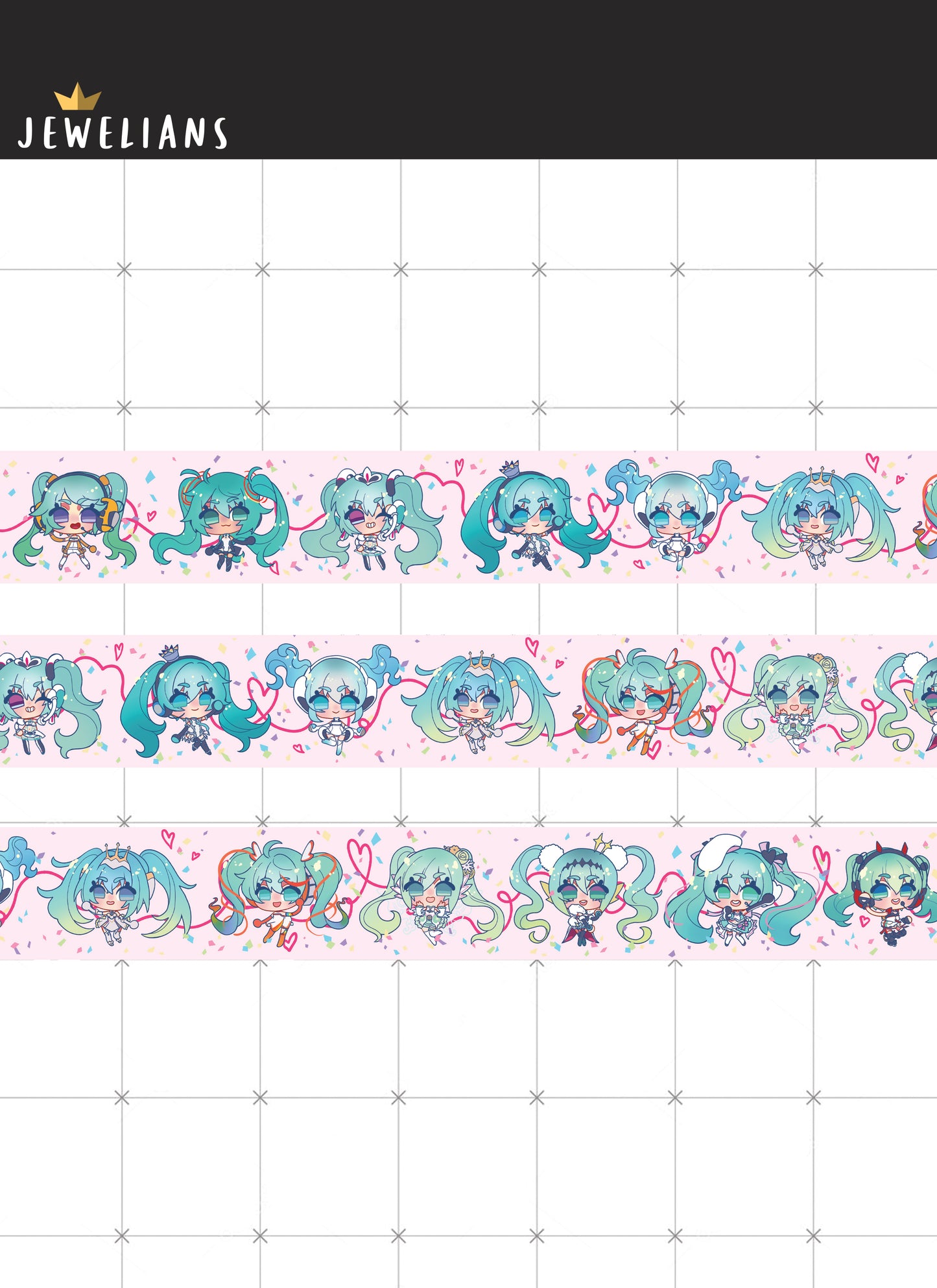 【WASHI TAPE】racing miku hatsune