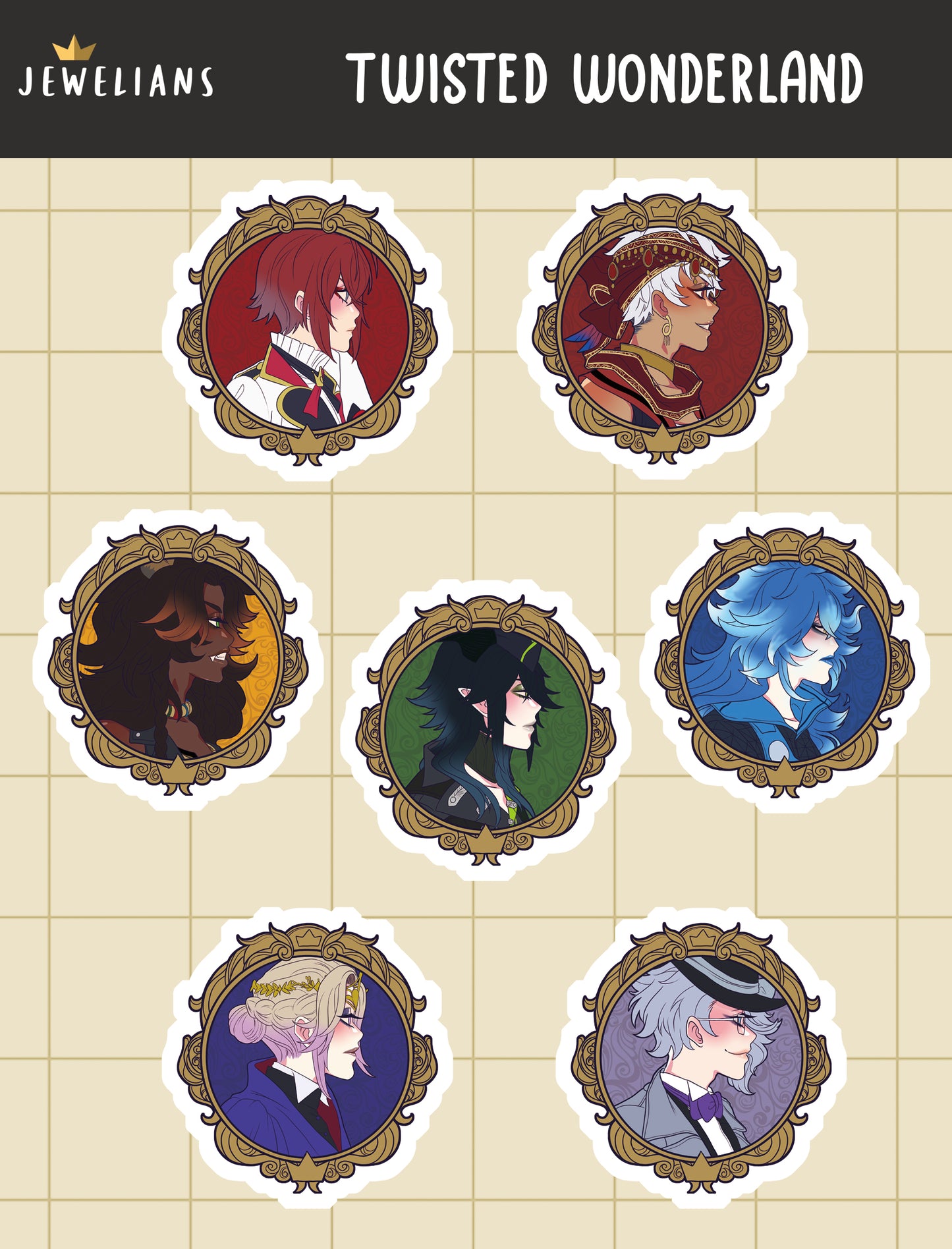 LAST CHANCE【STICKER SHEET】twisted wonderland frames