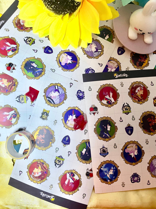 【STICKER SHEET】twisted wonderland frames