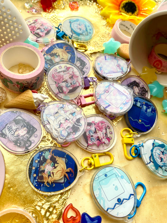 【3D KEYCHAINS】vtuber tamagotchis redux