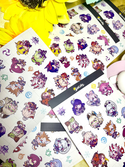 【STICKER SHEET】genshin impact: inazuma