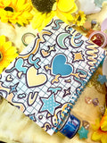 【REUSABLE STICKER BOOK】deco yellow