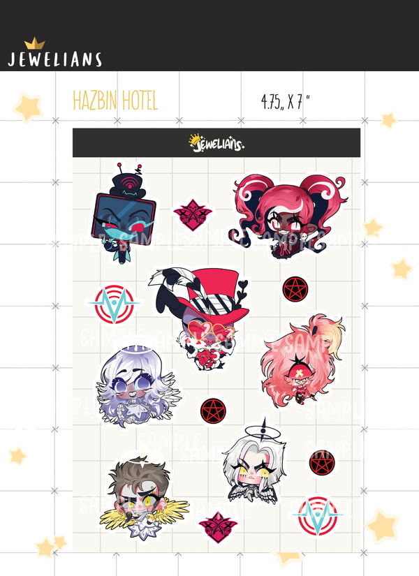 【STICKER SHEET】hazbin hotel part two – jewelians