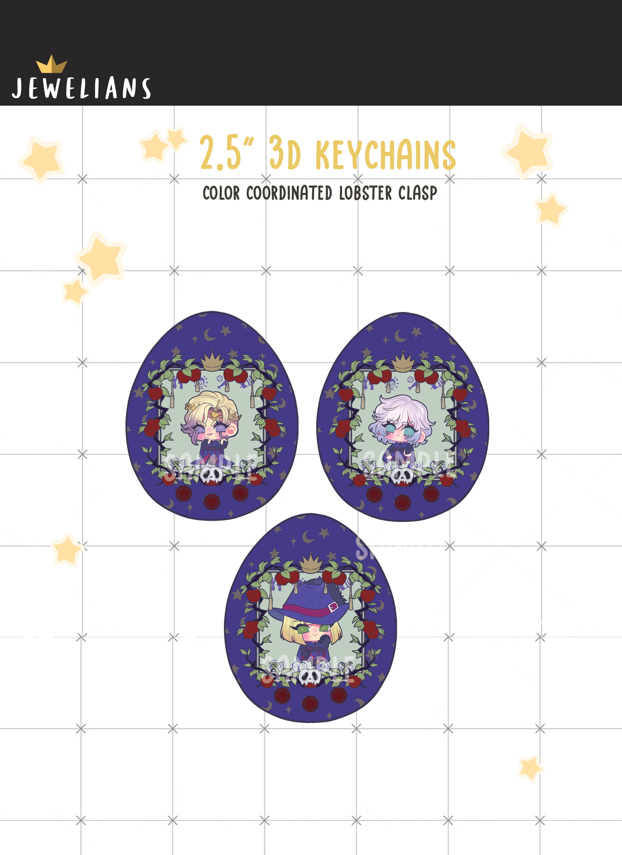 LAST CHANCE【3D KEYCHAINS】twisted wonderland tamagotchis – jewelians